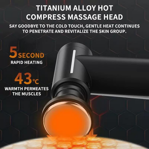 Mini Deep Tissue Message Gun - Portable Muscle Massager With 6 Heads